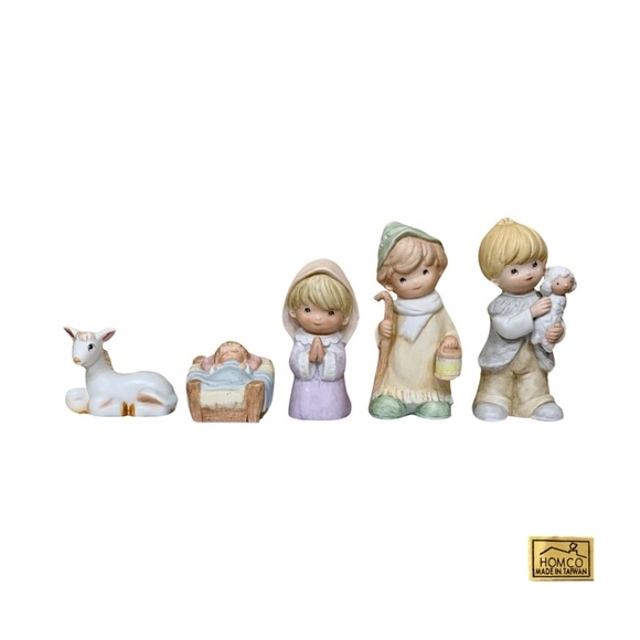 Homco Children's Nativity Scene Figurine Set, (No. 5502), Vintage - (1980's) - Picture 2 of 10